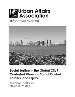46Th Annual Meeting Social Justice in the Global City?