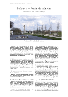 Laffaux : Le Jardin De Mémoire