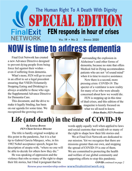 NOW Is Time to Address Dementia