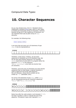 Character Sequences