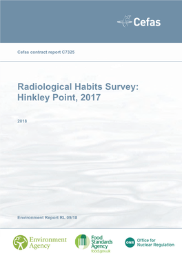 Radiological Habits Survey: Hinkley Point, 2017