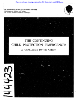 The Continuing Child Protection Emergency