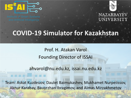 COVID-19 Simulator for Kazakhstan