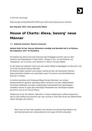 House of Charts: Alexa, Besorg' Neue Männer