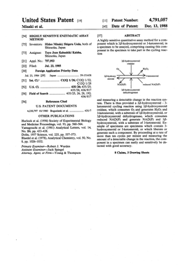 United States Patent (19) 11 Patent Number: 4,791,057 Misaki Et Al