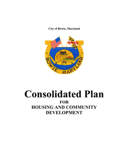 Consolidated Plan for HOUSING and COMMUNITY DEVELOPMENT
