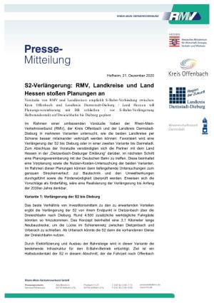 S2-Verlängerung: RMV, Landkreise Und Landhessen Stoßen