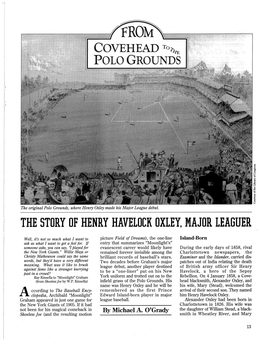 The Story of Henry Havelock Oxley, Major Leaguer