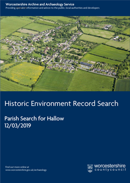 Historic Environment Record Search