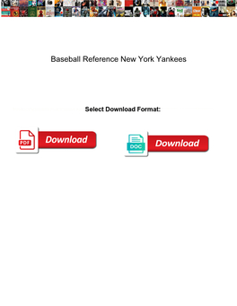 Baseball Reference New York Yankees