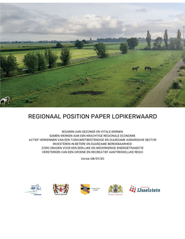 Regionaal Position Paper Lopikerwaard