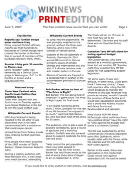 June 7, 2007 the Free-Content News Source That You Can Write! Page 1
