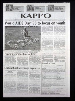 World AIDS Day '98 to Focus on Youth