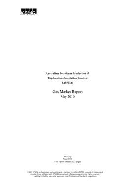 Gas Market Report May 2010