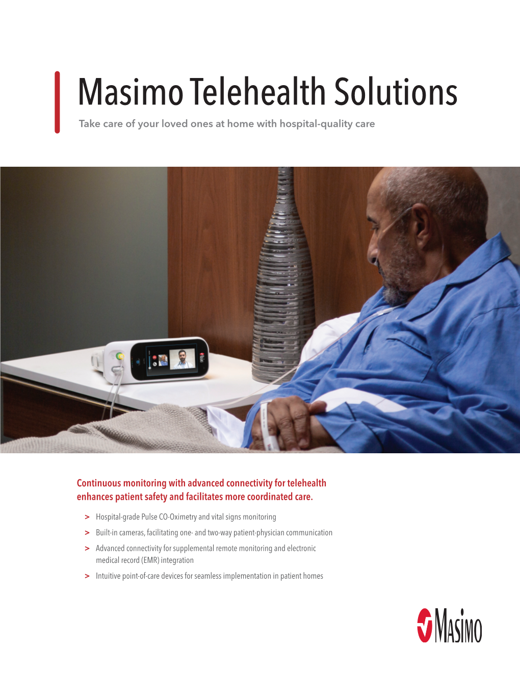 Masimo Telehealth Solutions Take Care of Your Loved Ones at Home with Hospital-Quality Care