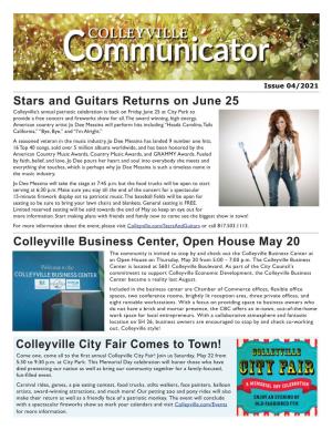 Stars and Guitars Returns on June 25 Colleyville Business Center, Open