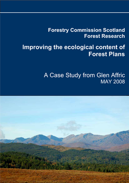 Improving the Ecological Content of Forest Plans (PDF