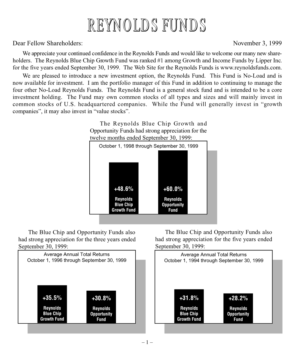 Reynolds Opportunity Fund