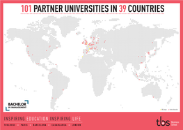 101 Partner Universities In39 Countries