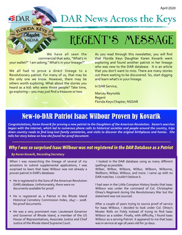 Fk Dar Newsletter April 2020