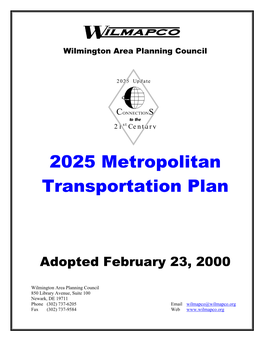 2025 Metropolitan Transportation Plan