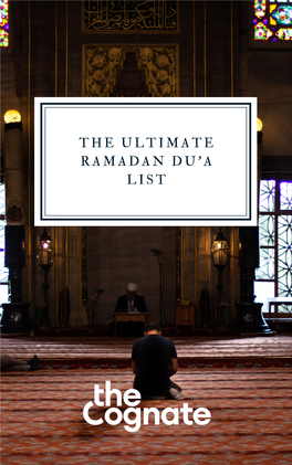 The Ultimate Ramadan Du'a List