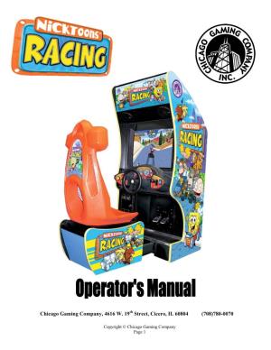 Nicktoons Racing Manual