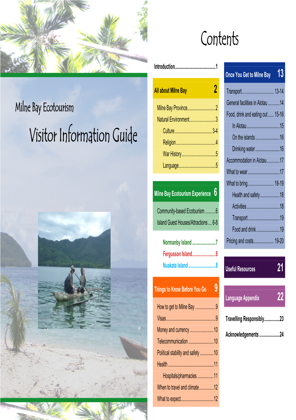 Visitor Information Guide Milne Bay Ecotourism