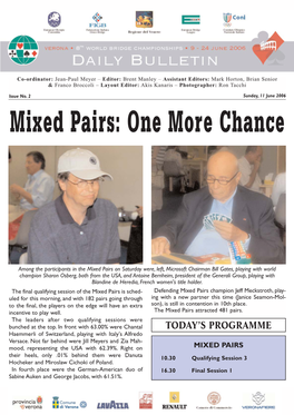 Mixed Pairs: One More Chance