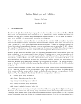 Lattice Polytopes and Orbifolds