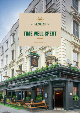 GREENE KING PLC Annual Report 2017 the LEADING PUB COMPANY and BREWER