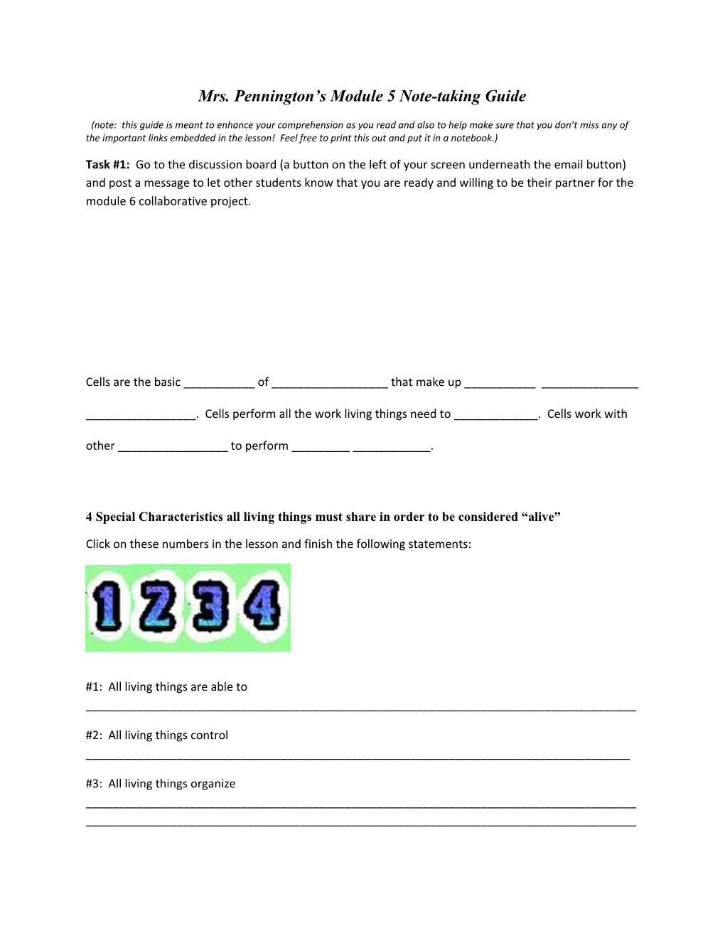 Mrs. Pennington S Module 5 Note-Taking Guide