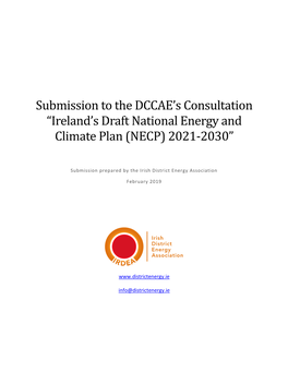 Submission to the DCCAE's Consultation “Ireland's Draft