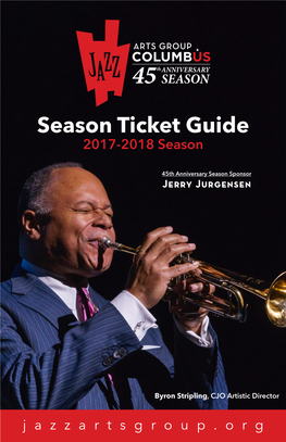 Season Ticket Guide 2017-2018 Season