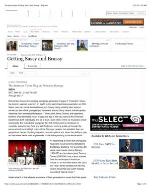 The Jazz Scene: Getting Sassy and Brassy - WSJ.Com 2/5/13 1:34 AM
