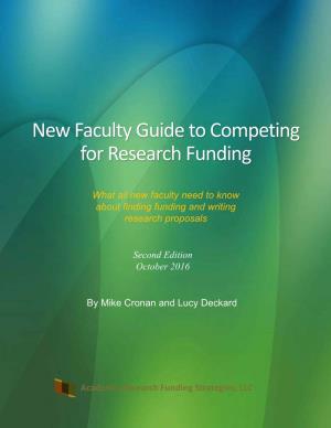 New Faculty Guide to Competing for Research Funding