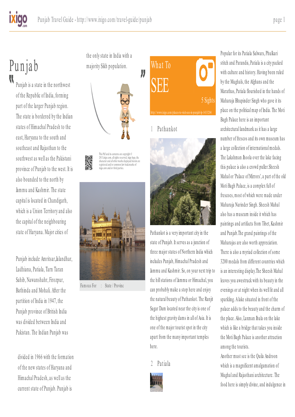 Punjab Travel Guide - Page 1