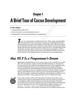 A Brief Tour of Cocoa Development