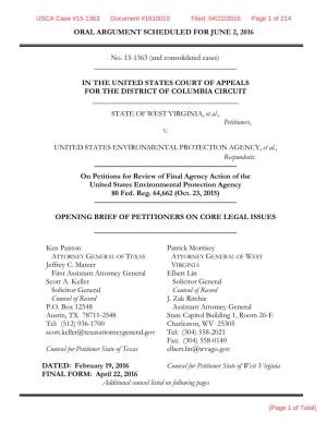 Petitioners' Opening Brief Pt. 1 [PDF]