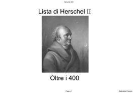 Herschel 400 Lista Di Herschel II