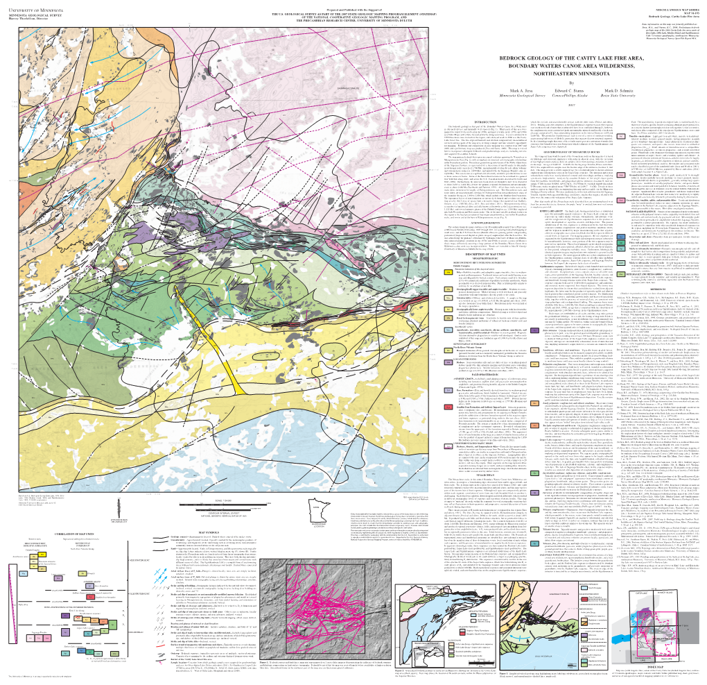 BEDROCK Geology of the CAVITY LAKE FIRE AREA, 88 63 Aoc Ast 71 78 72 79 77