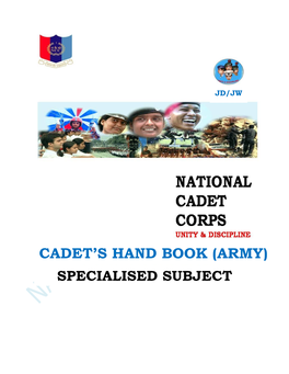 Cadet's Hand Book (Army)