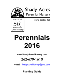 Perennials 2016