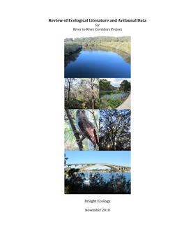 Review of Ecological Literature and Avifaunal Data for River to River Corridors Project