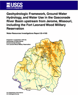 Geohydrologic Framework, Ground-Water Hydrology, And