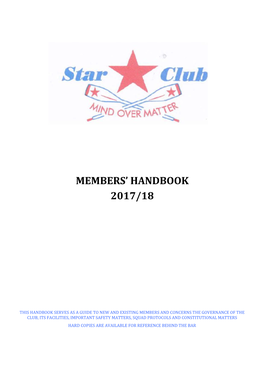 Star Club Handbook 17-18.Pub