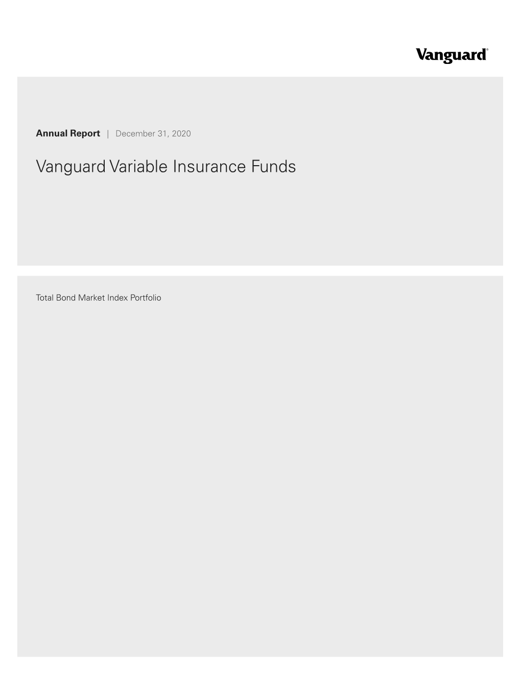 Vanguard Variable Insurance Funds Total Bond Market Index Portfolio