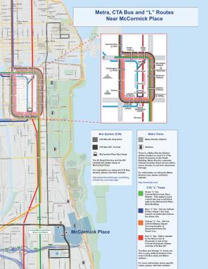 Metra, CTA Bus and “L” Routes Near Mccormick Place