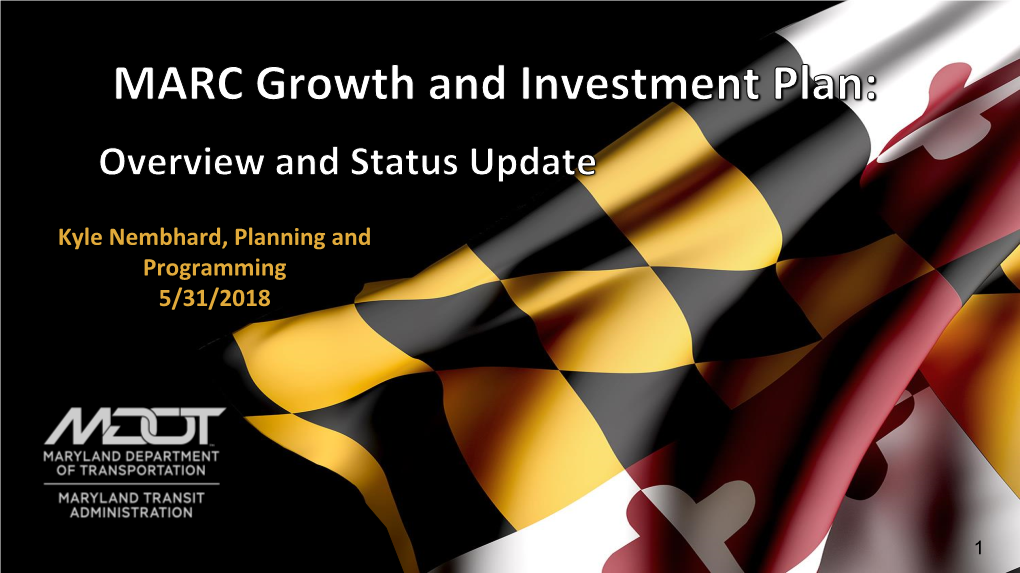 MARC Growth and Investment Plan Briefing