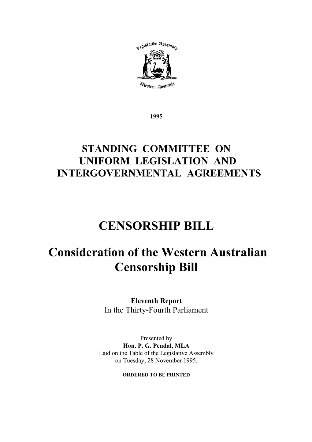 Censorship Bill